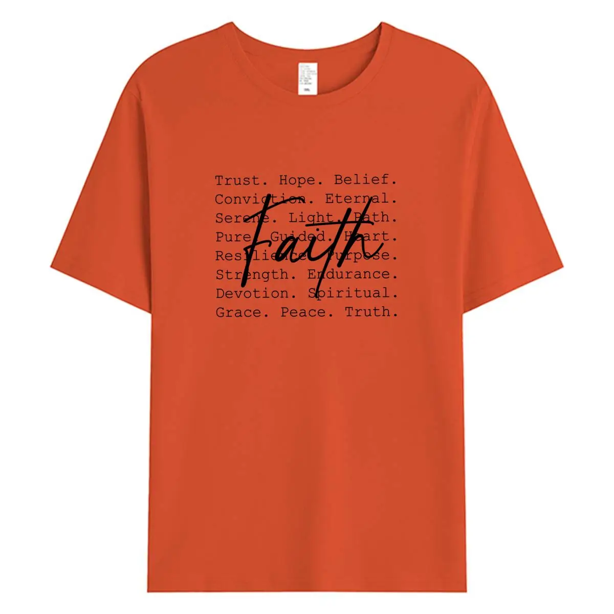 

Women Tee Shirts Fashion Bible Verses Faith Print Tops Women's Clothing 100% Cotton Short Sleeve T-shirt Summer Female Tshirt