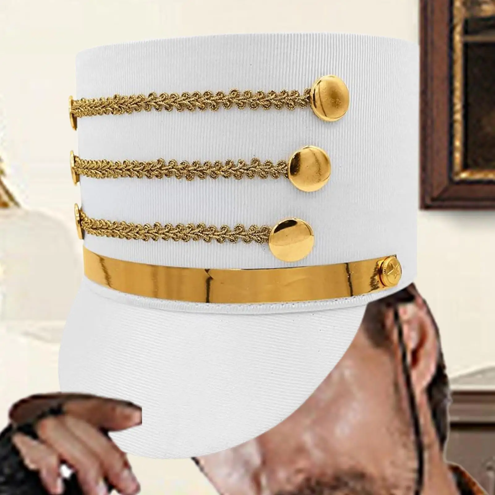 Nutcracker Toy Soldier Hat Soldier Band Major Cosplay Accessory Hat Creative Adults Costume Nutcracker Hat Performance Cosplay