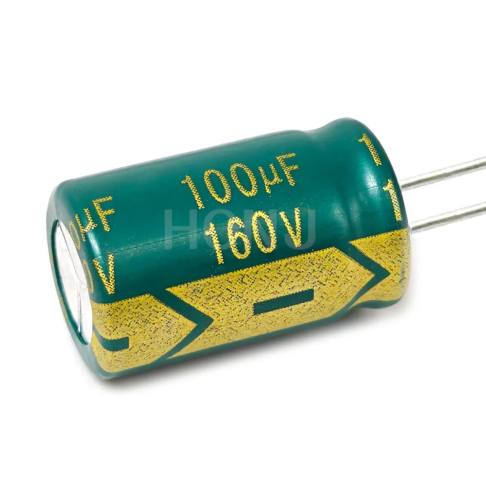 5PCS 160V100uf 13x20mm Aluminum Electrolytic Capacitor 100uf160v 160v 100uf 160V 100mf 160vdc 100MFD 160v100mf 100mf160v ±20%