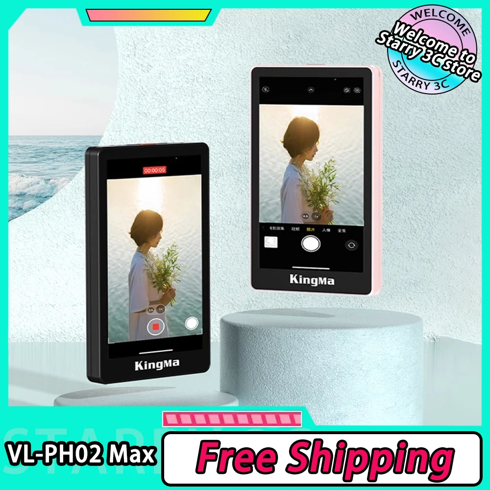 Kingma Smartphone Vlog Selfie Monitor Screen Magnetic Phone Rear Camera For Selfie Vlog Live Stream For Android Iphone Custom