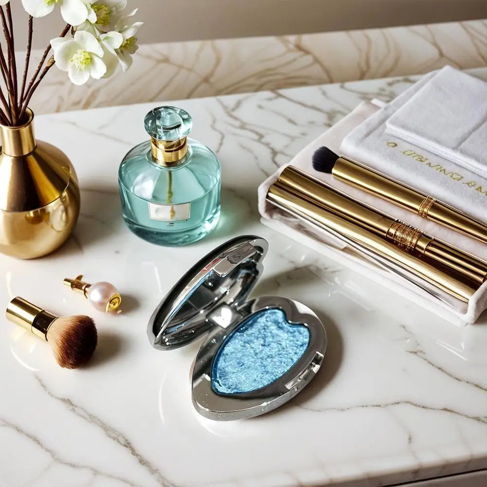 Dream core glitter camaleão sombra maquiagem de longa duração iluminando cintilante espumante suave sombra fina mackup