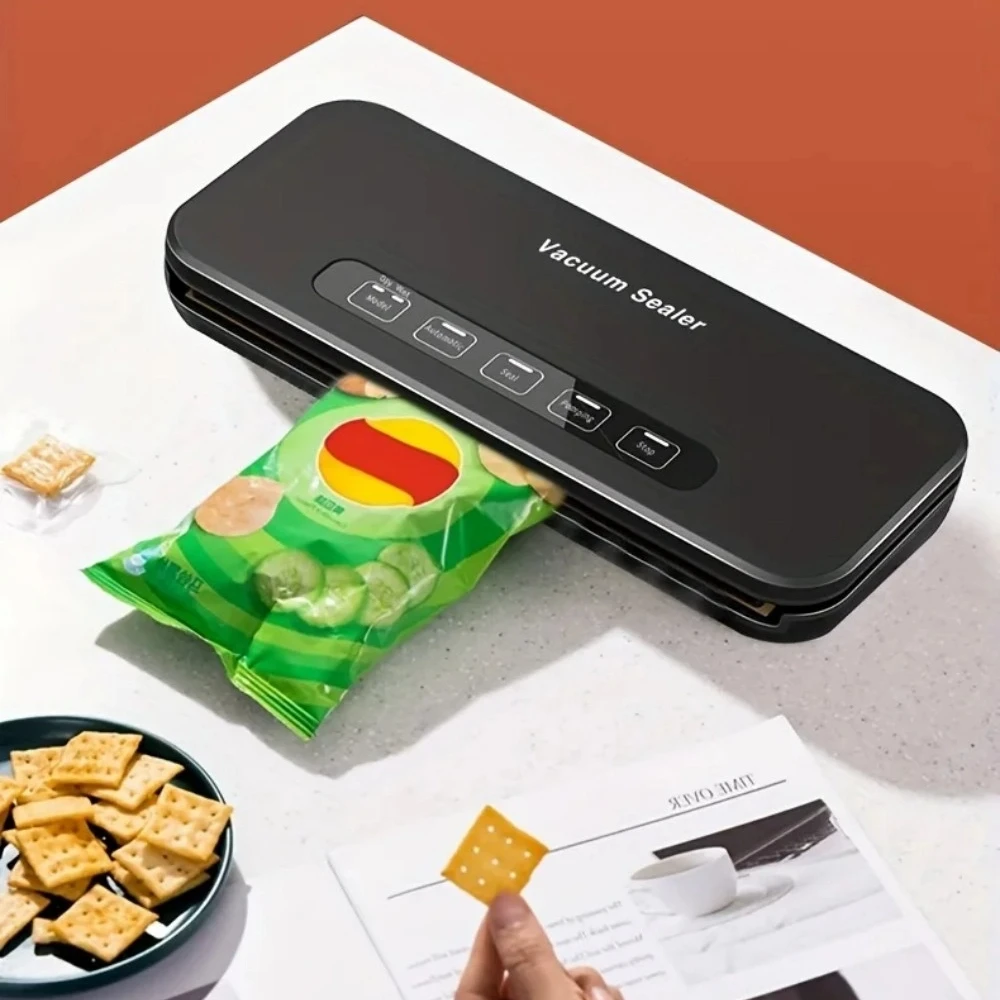 

GY-F862 220v 85kpa Stainless Steel Vacuum Sealer Machine for Food with Built-In Cutter Includes Roll Bag