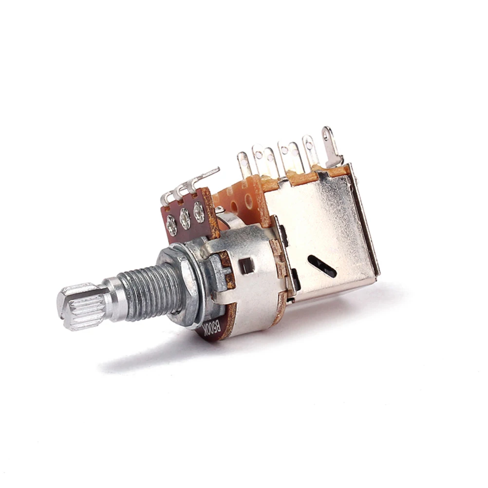 

B500k Guitar Amp Potentiometer Volume Tone Switch Pots Split Shaft Easy Install Sturdy Audio Potentiometers B500k Shaft Pot
