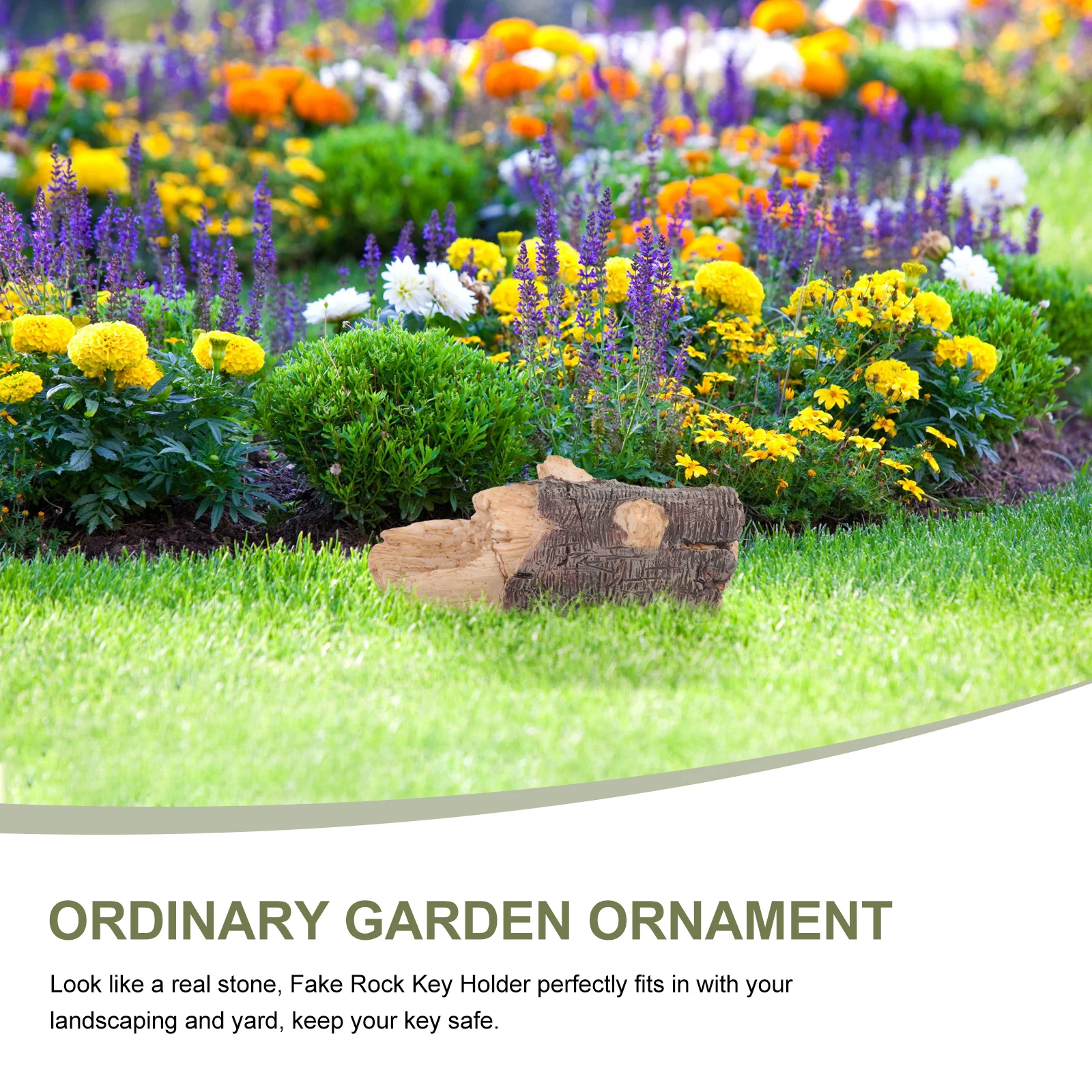 Storage Box Holder For Garden Backyard Holder Box Home Spare Stump Garden Key Key Storage Stump Hider Hider