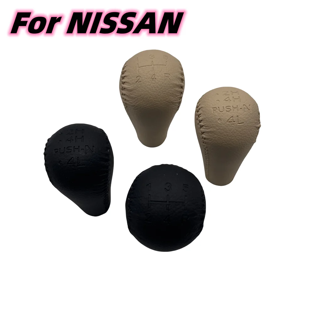 Gear Shift Knob Gaiter Lever Shiter Head Handball Transmission For NISSAN Patrol GU Y61 Hand Speed Car Accessories