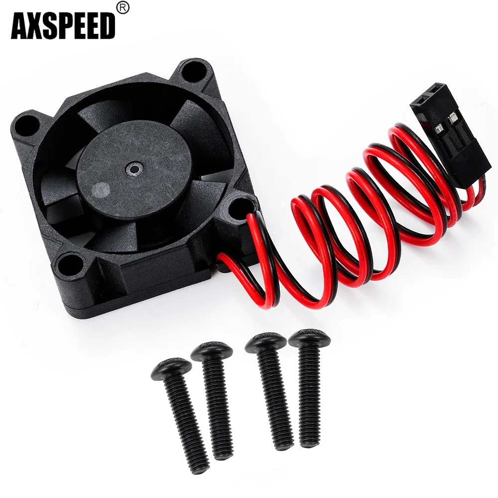 AXSPEED 30x30mm Universal Plastic RC Cooling Fan High Speed ESC Heat Dissipation Fan For RC Crawler Car Upgrade Parts