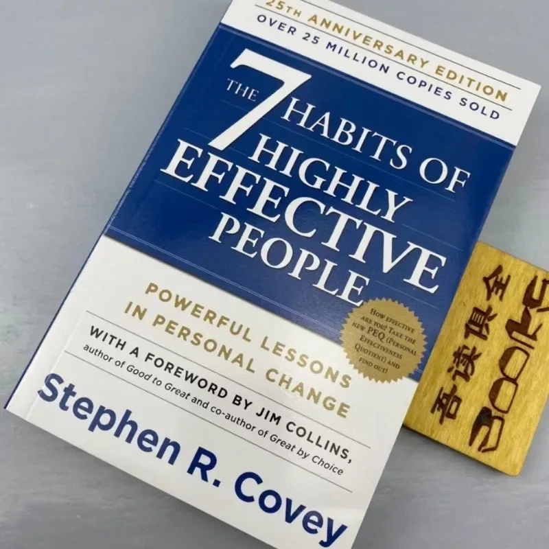 Le 7 abitudini di persone altamente efficaci di Stephen R. Libro di lettura per la gestione professionale originale In inglese Covey