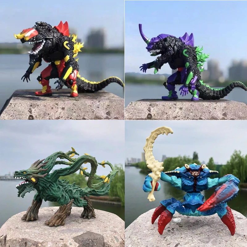 

Новинка 2023 года, аниме Unit-01 02 Leathback Knifehead Godzilla Monsters, ПВХ фигурка, подвижные игрушки, детский рождественский подарок