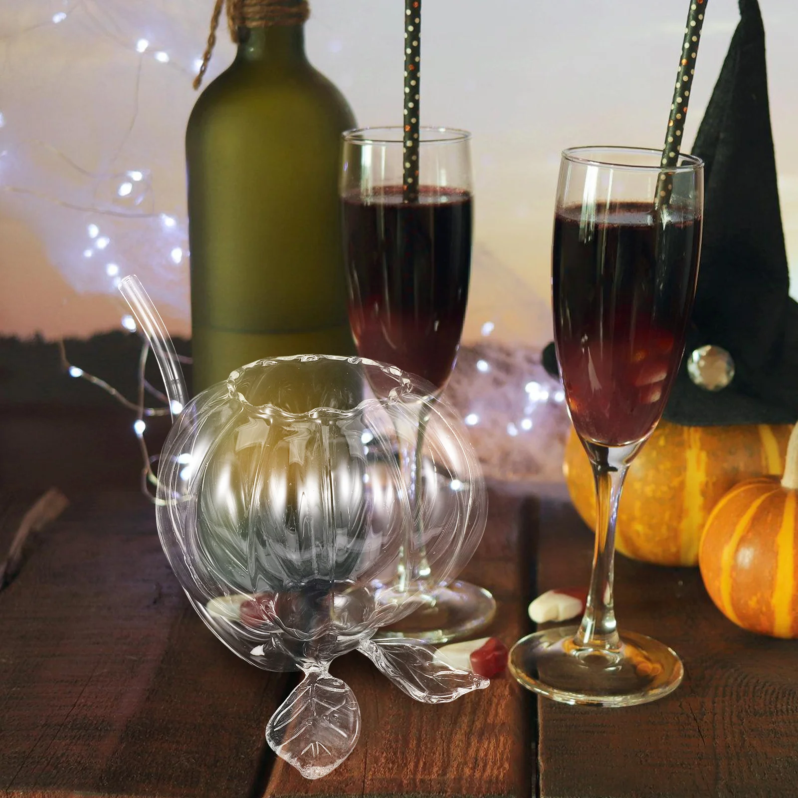 

Creative Vampire Glass with Leaf Base Sipping Wine Glass for Club Parties Juice Or Molecular Drinks Fancy Halloween Party