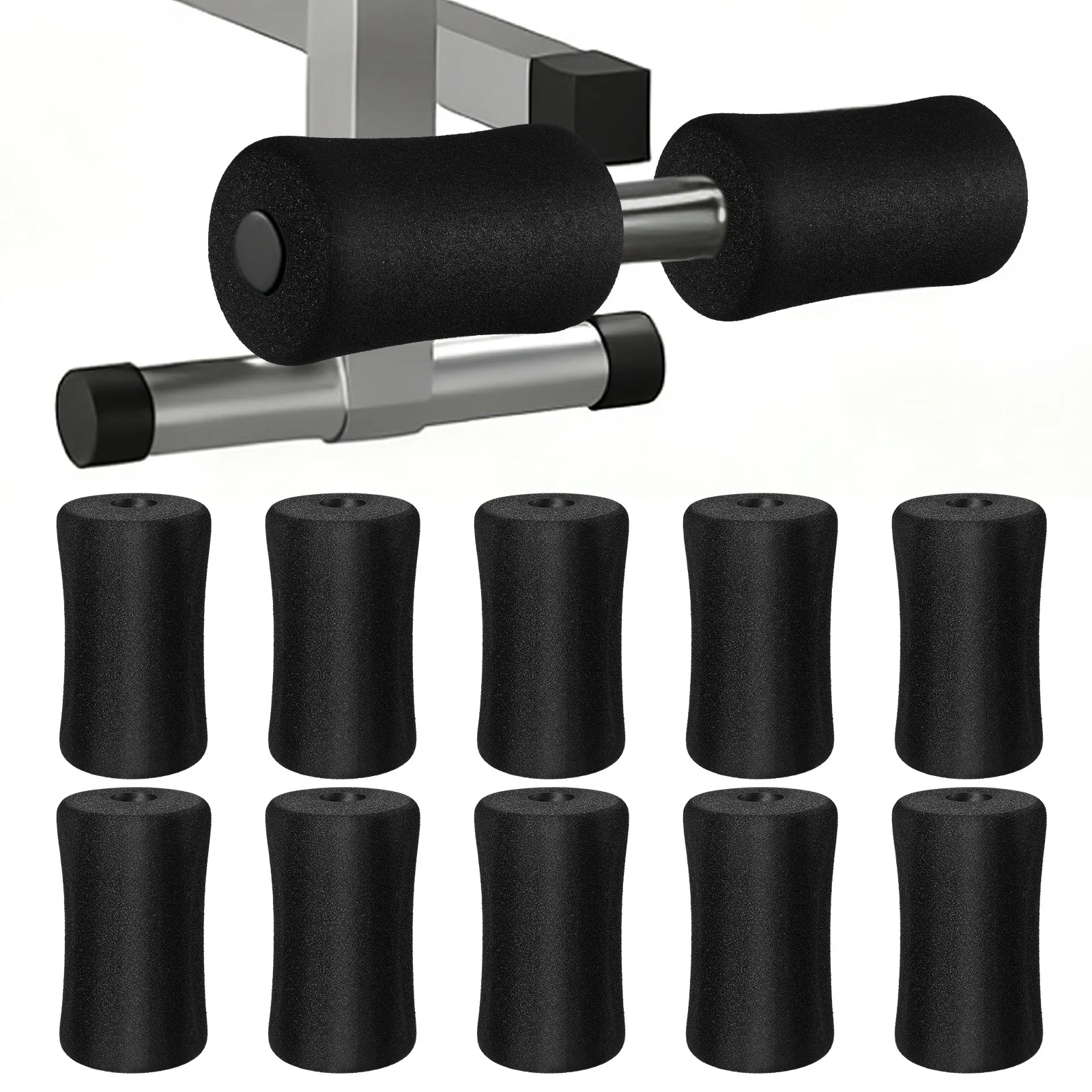 

12Pcs Sponge Gym Replacement Parts Leg Machine Covers Roller Exercise Equipment Pads Gym Replacement Parts