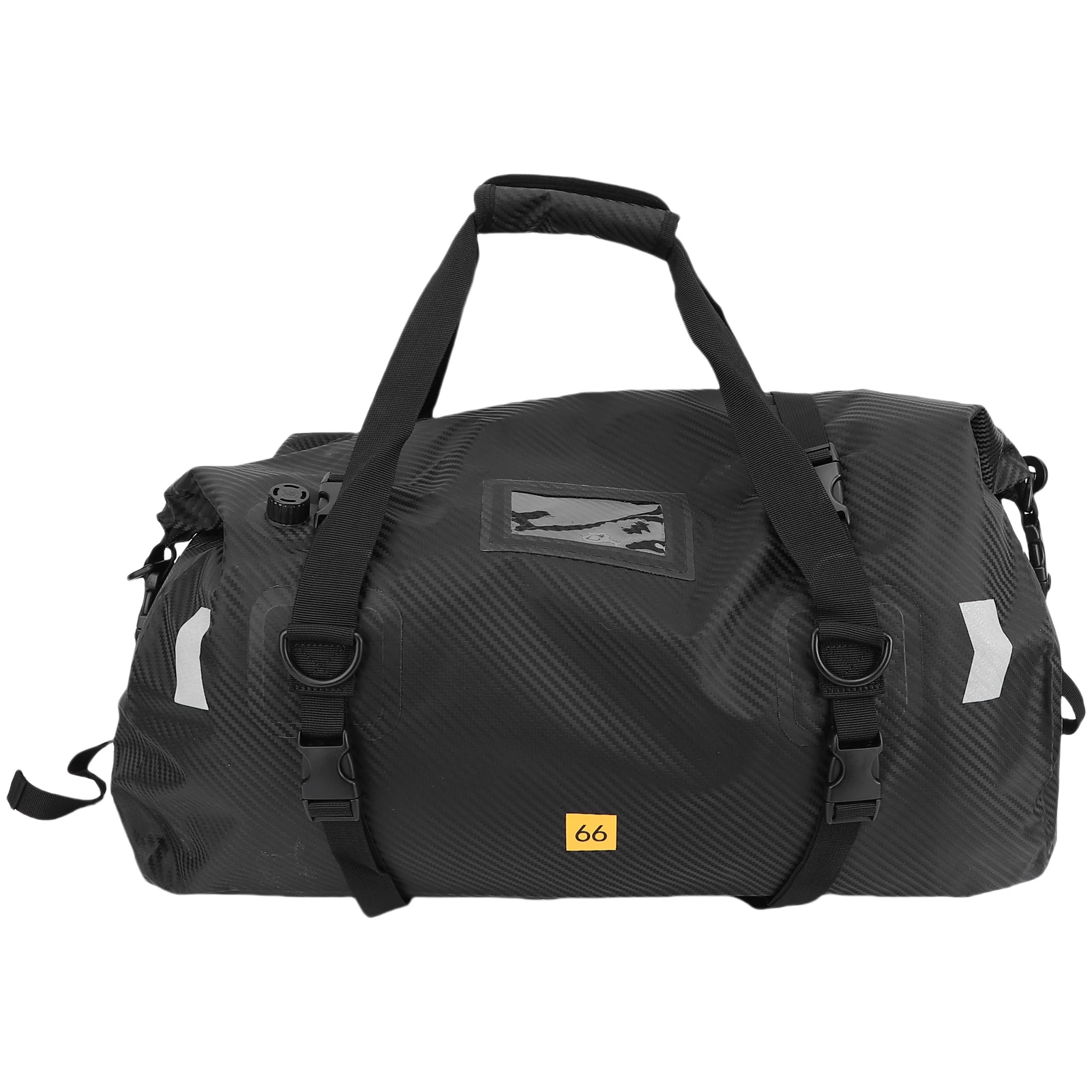 

Motorcycle Rear Seat Bag, Reflective Tail Bag with Large Storage Space, Water-resistant Motorcycle Luggage Pack for Travel Commu