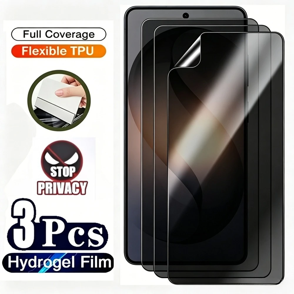 

3Pcs Full Cover Anti Spy Hydrogel Film for Galaxy A26 A25 A24 Ultra S23+ S22+ S21+ S25 S24 S23 FE Anti-Scratch Screen Protector
