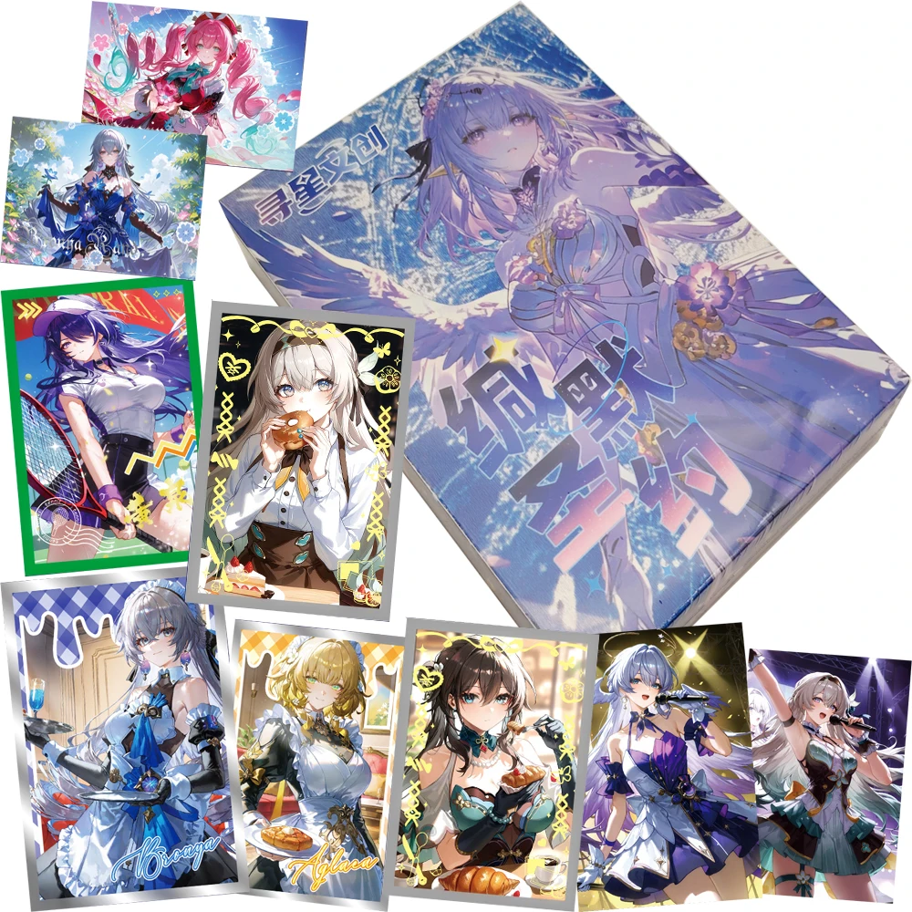 Classic Popular Game Honkai Star Rail Collection Color Paper Card Cartoon Characters HD Craftsmanship Puzzle Cards Teenager Gift