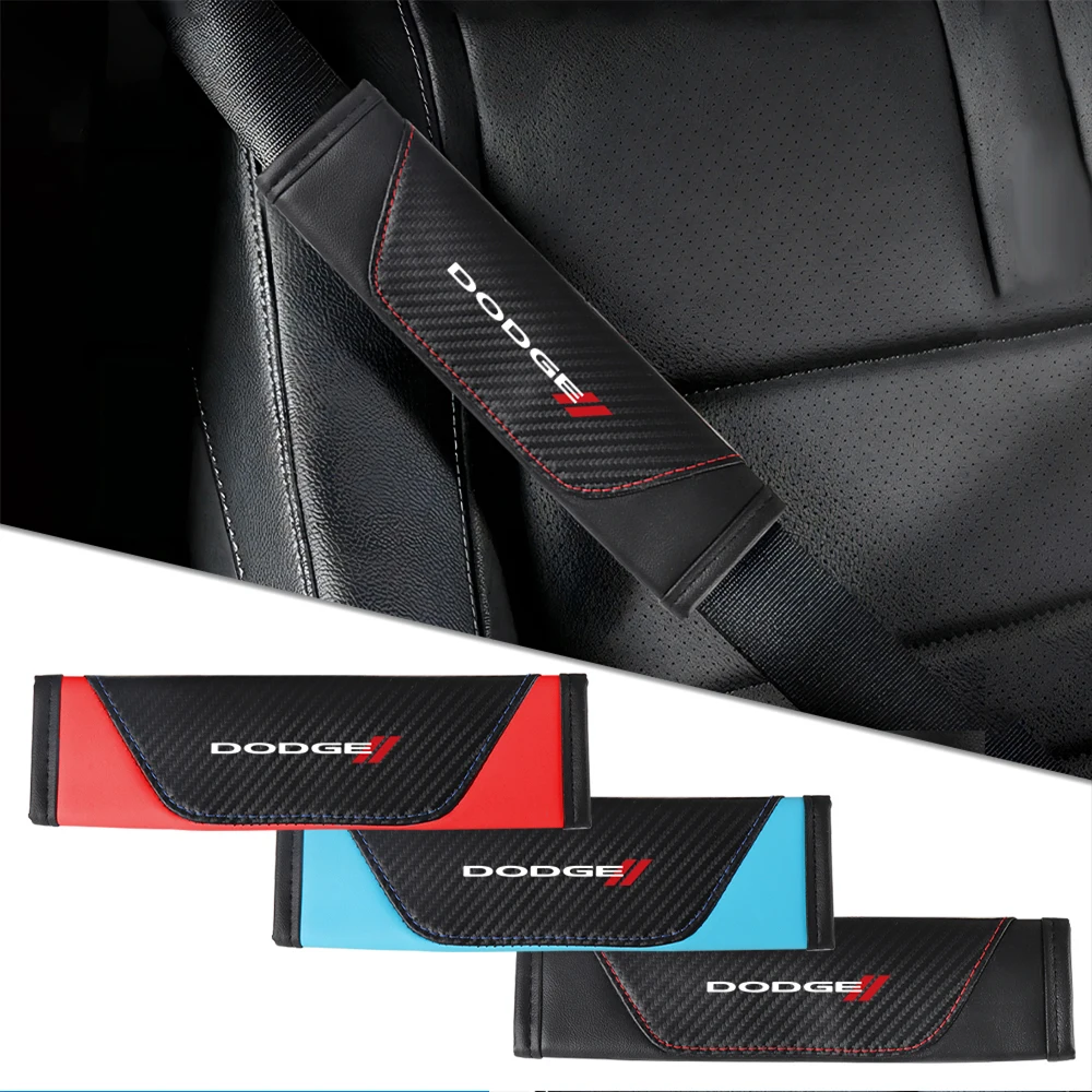 

1/2 шт. Высококачественные накладки на ремни безопасности с логотипом автомобиля для Dodge Durango, Caliber, Challenger, Dakota, Ram, Sprinter, Neon