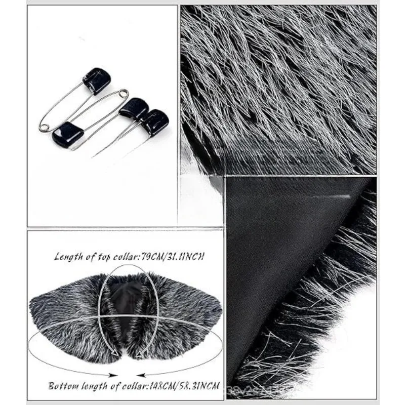 Viking Cape for Men Women Nordic Warrior Shoulder Wrap Medieval Halloween Cloak for Cosplay Costume Party