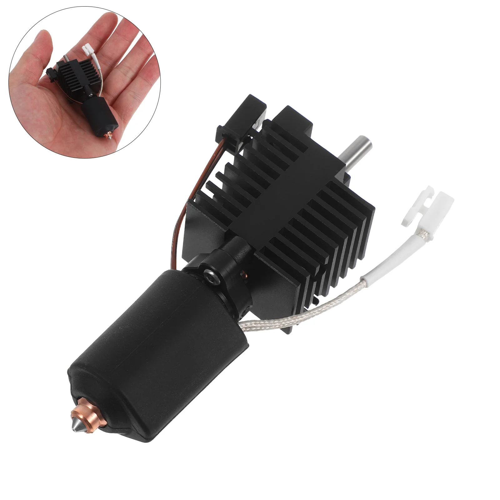 

Ceramic Hotend Kit High Temp Resistant Quick-Swap Nozzle 3D Printer Parts Precise Aperture Hardened Steel Nozzle Durable Dual