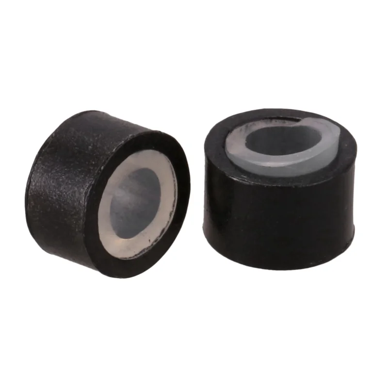UNCL 1500 Uds. Cuentas de eslabones de microanillo forradas de silicona de 5Mm negras para instalación de extensiones de cabello I Stick y plumas