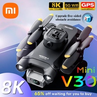 Xiaomi V30 Mini Drone 4DRC With Camera HD 8K FPV RC Drones Profesional Five-sided Obstacle Avoidance Helicopter Drone