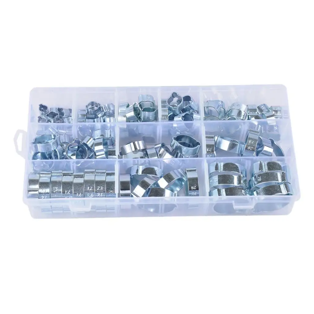 128 Pieces 2-ear Clamp Assortment Hose Clamps Hose Clamps Clamp