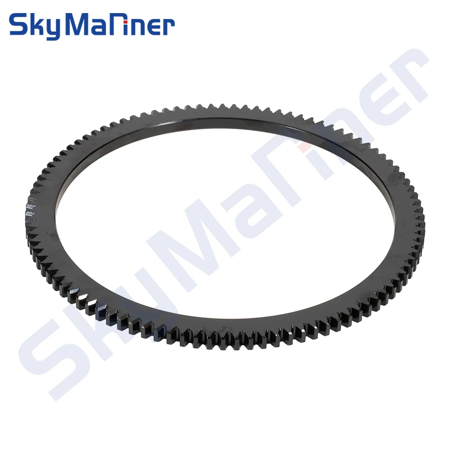 350-06091 Flywheel Crown Gear Ring For Tohatsu Outboard Motor Seapro HDX Hidea 2T 15HP 18HP 3G2-06091-1; Mercury 15HP Dia.154mm