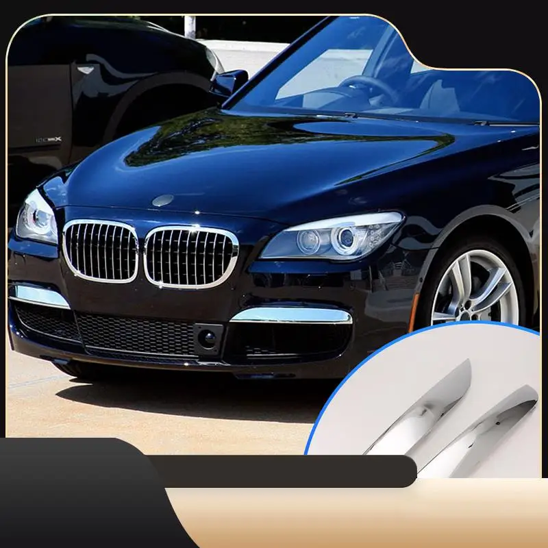 

A13Z-1 пара хромированных автомобильных передних бамперов M Sport, молдинговая накладка 51118047727 51118047728 для BMW 7 серии F01 F02