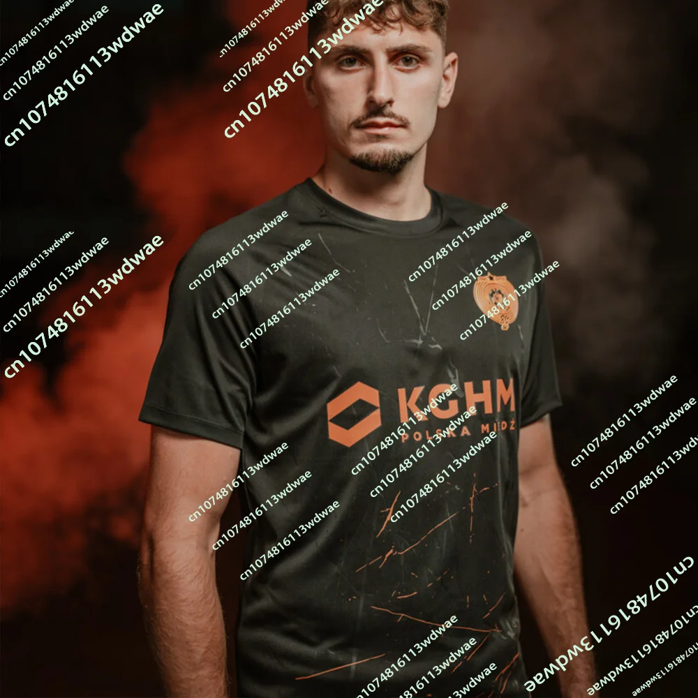 New Arrivals Zagłębie Lubin Poland Football Jersey 27/26 Breathable Polish Mens TShirt 3D KID Sports Family Fans Footy Jersey