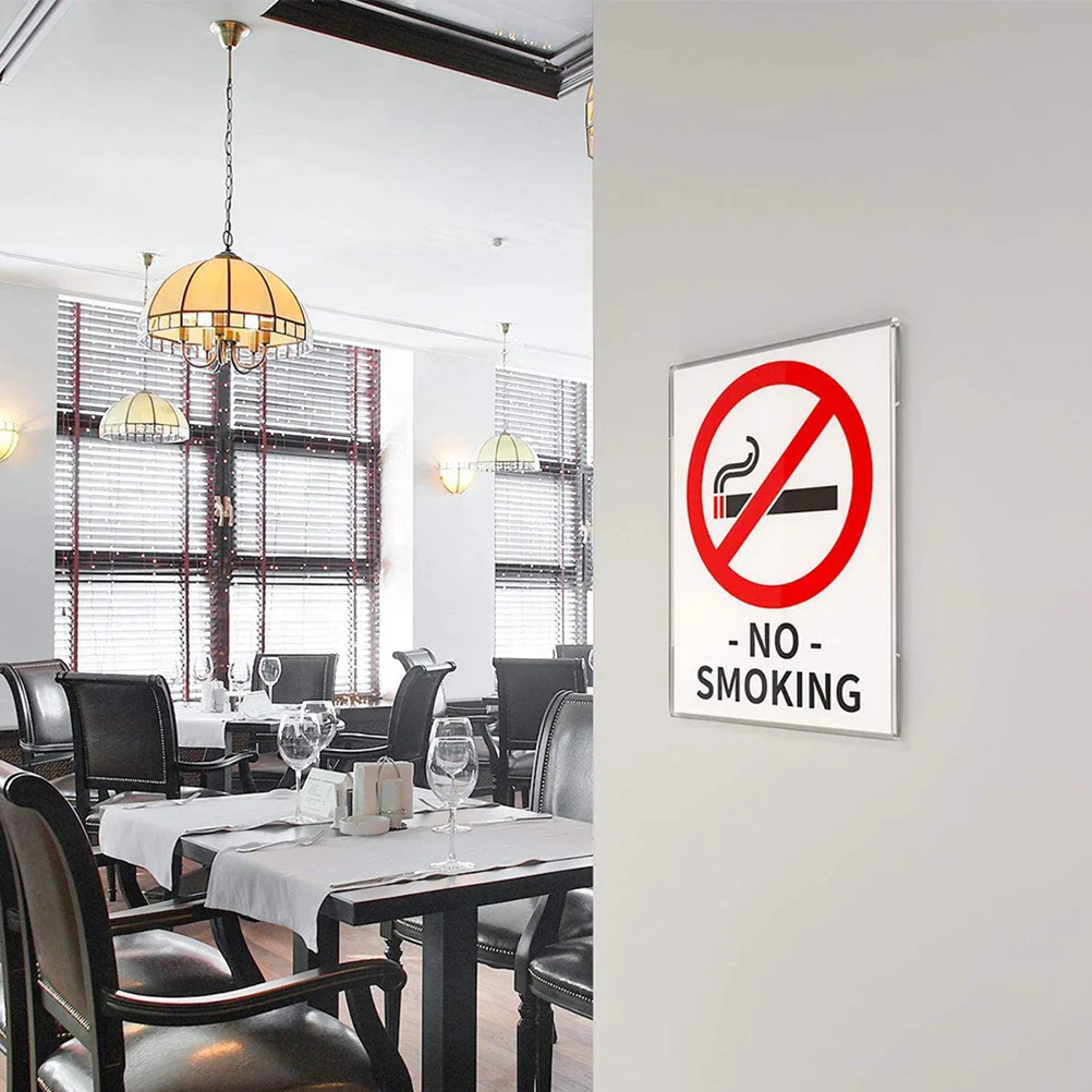 6Pcs Acrylic Price Sign Holder Clear Display Stand for Tables Menu Cards Business Cards Retail Store Exhibition Document Holder