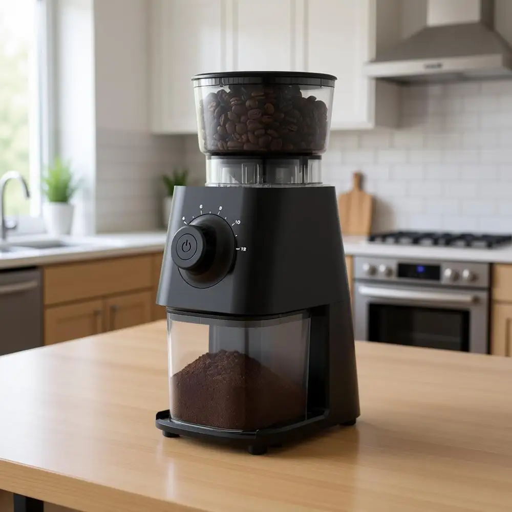 

Электрическая кофемолка с коническими жерновами и 30 настройками помола