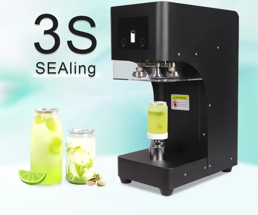 

TULX New Full-Automatic Touch Screen Tin Aluminum Can Sealing Machines High Speed 110/220V Beverage Sealer Can Packaging Machin