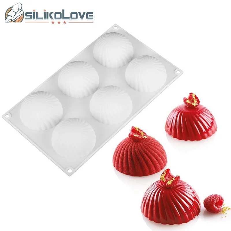 

Силиконовые формы SILIKOLOVE для выпечки, 6 ячеек