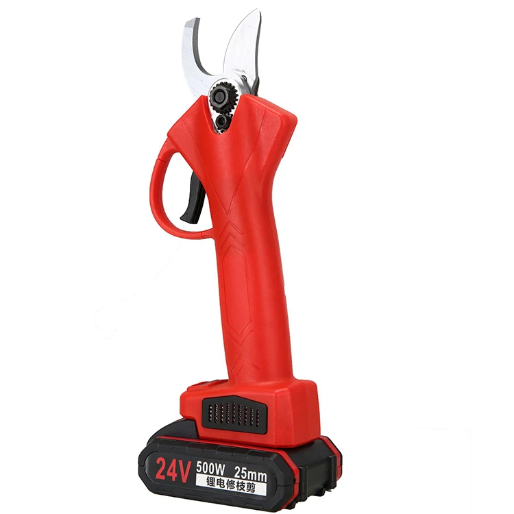 

Factory Direct Sales Portable Lithium Battery Cordless Pruner Shears Garden Tools Telescopic Feature Bypass Pruning Steel Rubber