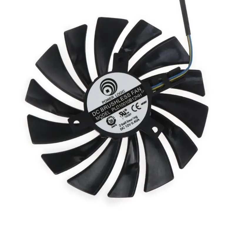 PLD10010S12HH VGA Fan لـ 980Ti 980 970 بطاقة الرسومات التبريد 4Pin 12V دروبشيب