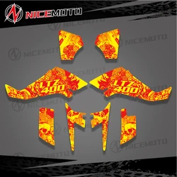 For SUZUKI LTZ400 LTZ 400 KFX400 KXF 400 2003 2004 2005 2006 2007 2008 Full Graphics Decals Stickers Kits