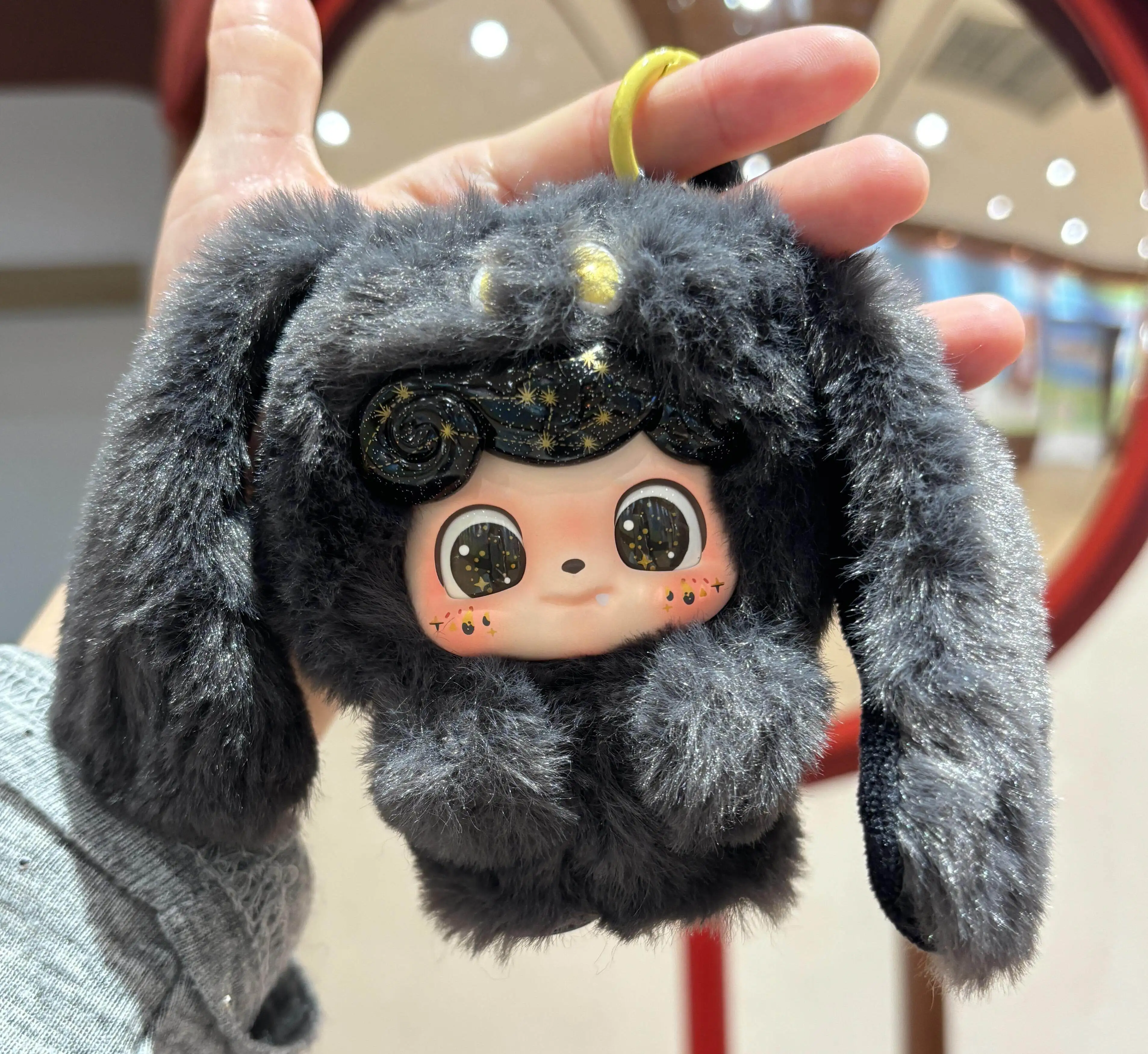 Q Kid Série Monstres Émotionnels Pelucheux en Vinyle Boîte Mystère Porte-clés Authentique Mignon Boîte Surprise Caixa Caja Poupées Cadeaux Surprise