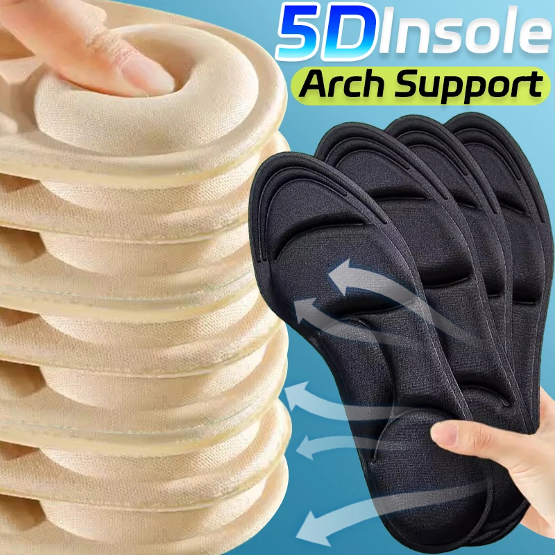 

5D Deodorization Insoles Sneakers Reduce Regional Pressure Massage Shoe Pad Shock Absorbing Breathable Arch Support Shoes Insole
