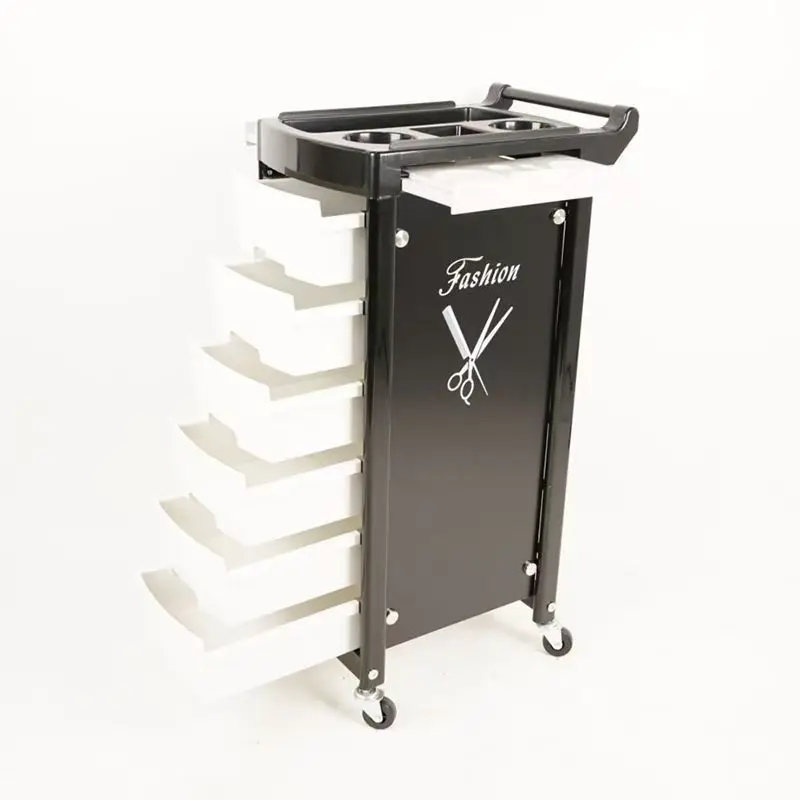 Beauty salon tool cabinet Barber shop hair dye rack Hair tool cart Fashion high-end shelf Multi-layer design