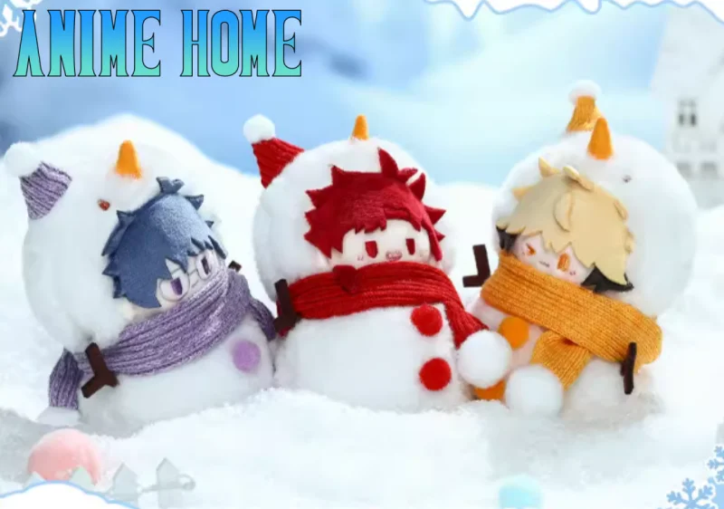 

Аниме LINK CLICK Shiguang Daili Ren Lu Guang Cheng Xiaoshi Qiao Ling Vein Xia Fei Liu Xiao Snowman Plush Pendant 11cm Doll Toy