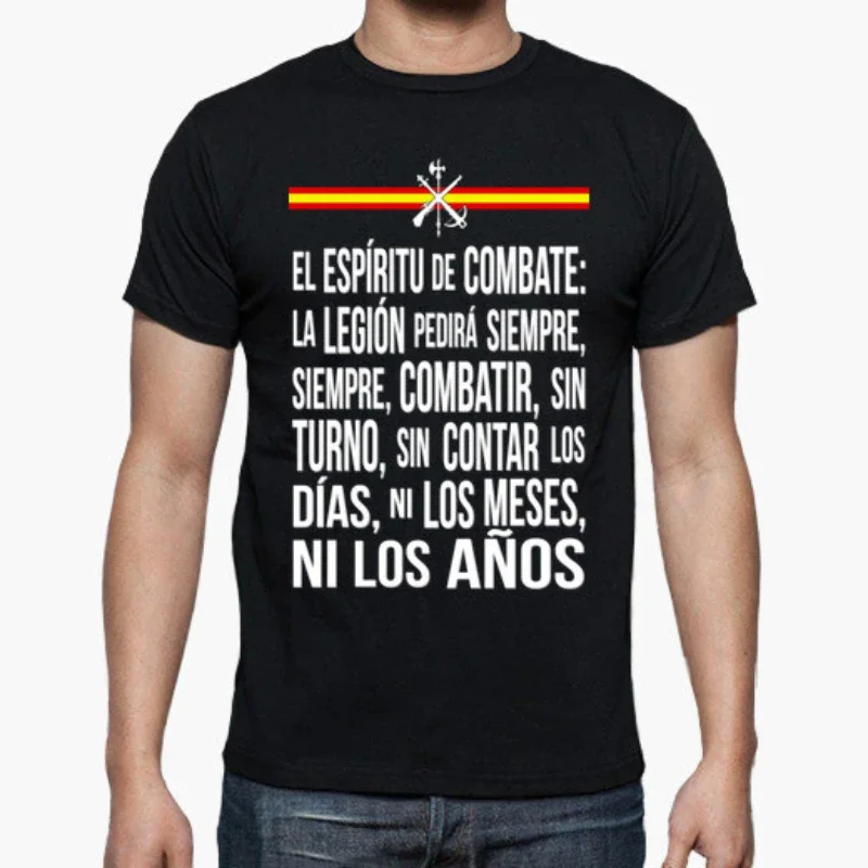 

Legion Espanola. Spanish Legion Legionary Creed T-Shirt Short Sleeve Casual 100% Cotton O-Neck Summer Mens T-shirt Size S-3XL