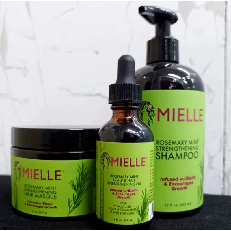 MIELLE set perawatan rambut sampo 355ml + masker rambut 340ml + Minyak perawatan rambut 59ml + Kondisioner 355ml