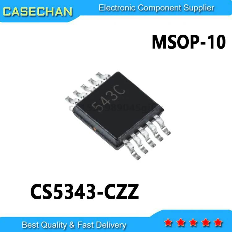 10PCS CS5343 543C CS5343-CZZ MSOP-10