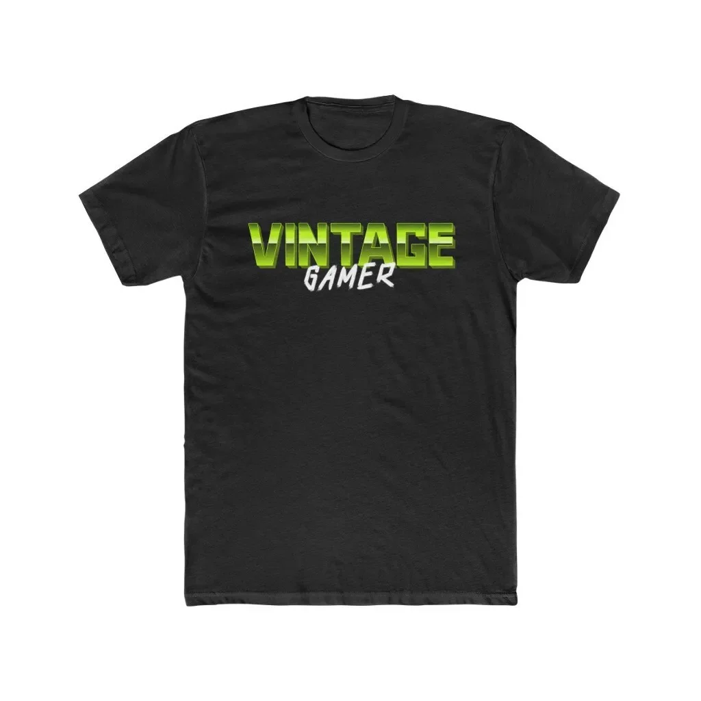 Vintage Gamer Men'S Typography Cotton Crew T Shirt