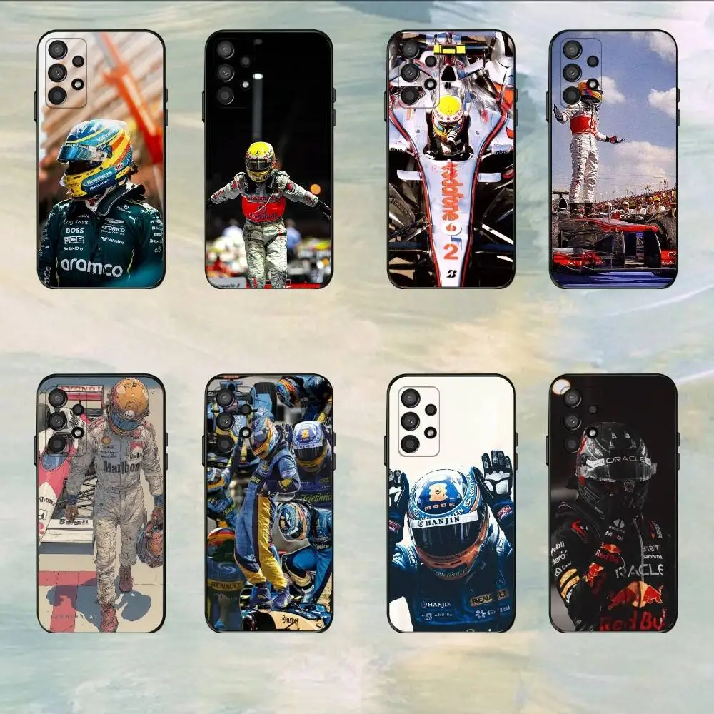 

Racer Alonso Mobile Cell Phone Case For Samsung S25,S24,S21,S22,S23,S30,Ultra,S20,Plus,Fe,Lite,5G Black Cover
