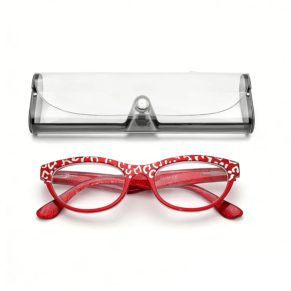 BEGREAT Classic Spring Hinge Cat Eye Lens Reading Glasses For Women Luxury Magnifying Presbyopic Eyeglasses Frames with Case