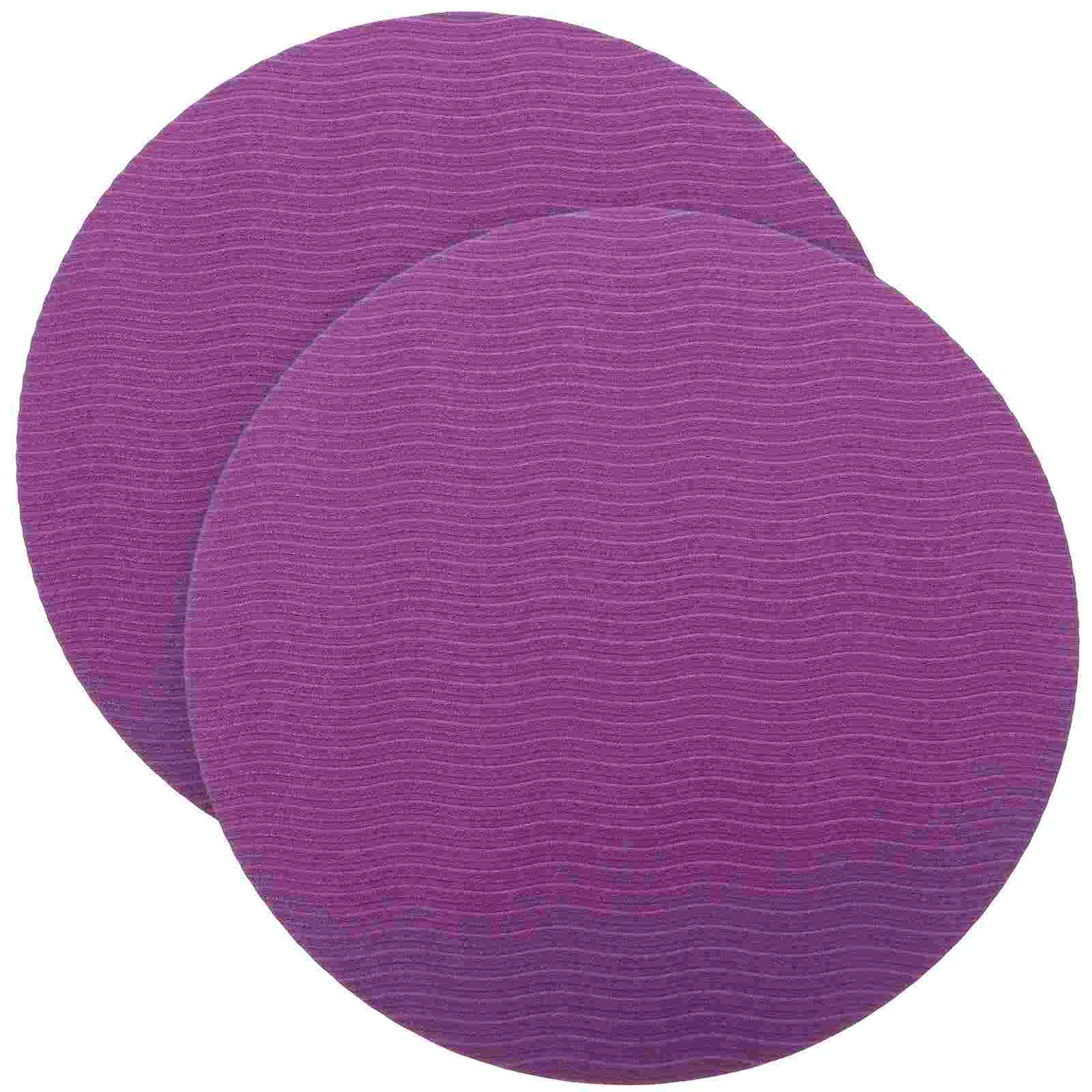 2 Pcs Yoga Balance Mat Towel Pilates Pads Thermoplastic Rubber Kneeling Support Man Cushion