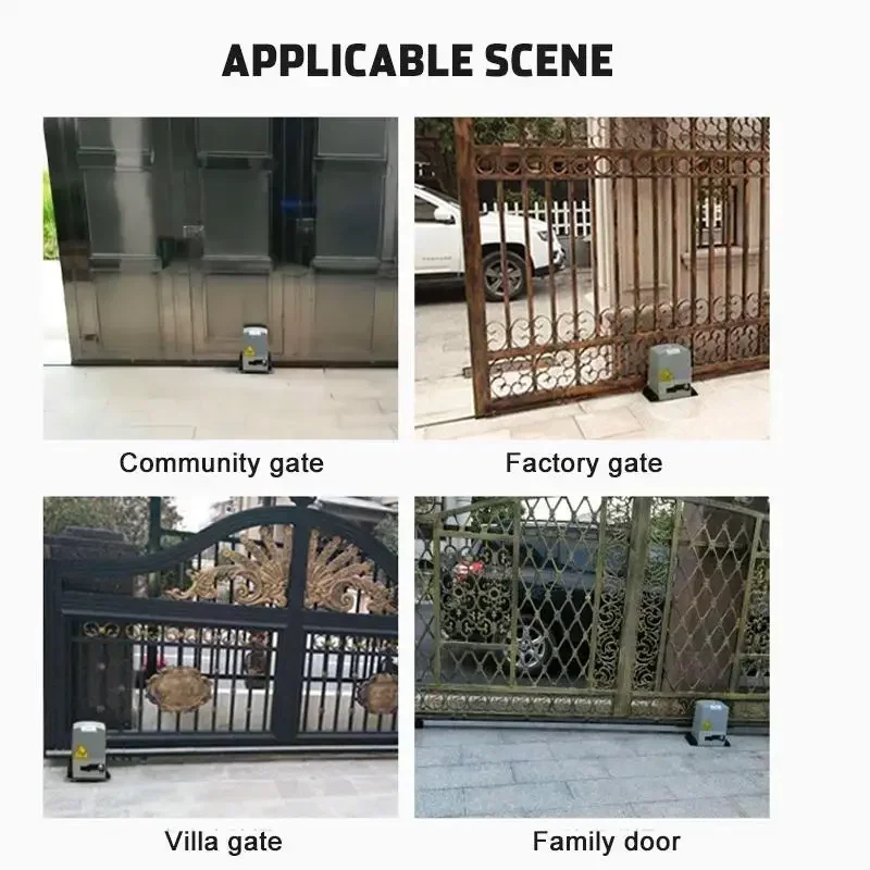 500W 1000KG WiFi APP Control Sliding Electric Gate Opener Smart Automatic Motor Gate Operator With Remote Control Security Kit