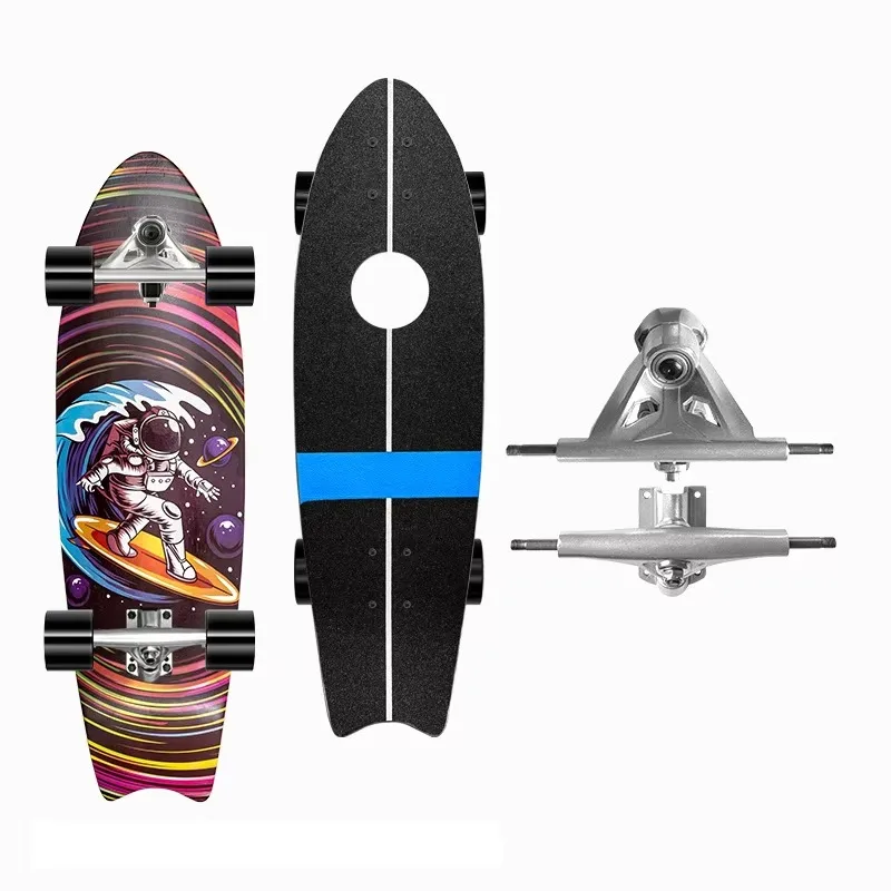 Hot-selling 32-inch Chinese wood board carbon steel bearing full set of surf skateboard