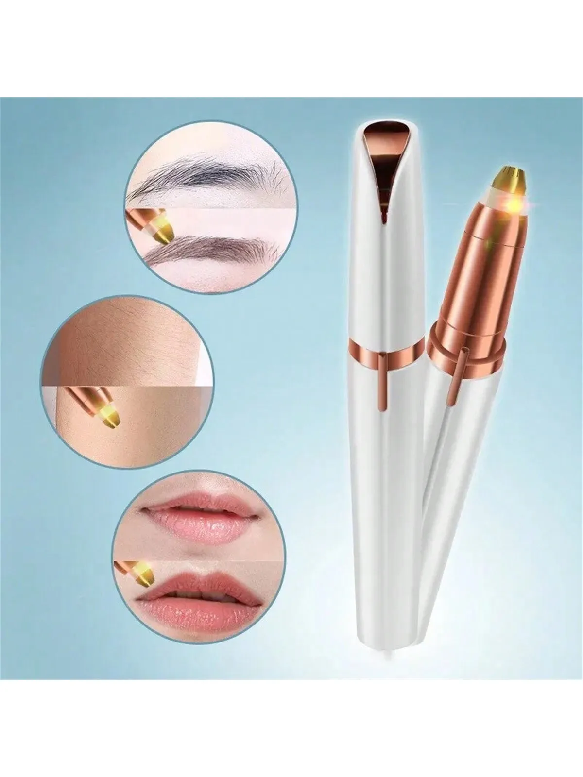 Womens Electric Eyebrow Trimmer Eye Brow Shaper Pencil Face Hair Remover For Women Automatic Eyebrow Shavers Pocketknife