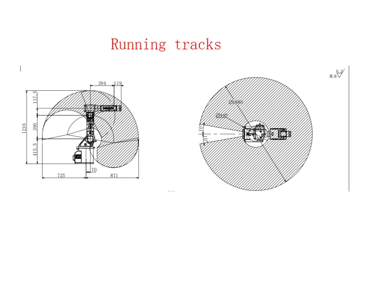 Six Axis Flexible Small Pick Up Robot BRTIRUS0805A Industrial Robot BORUNTE Robot Arm Not Include Eclectic Box