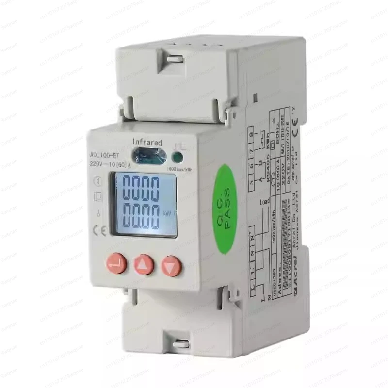 Smart DIN Rail Meter DDSD1352, Single-Phase Power Analyzer with RS485 Modbus for Load Profiling