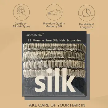 8 最佳銷售 絲綢髮圈 - №7